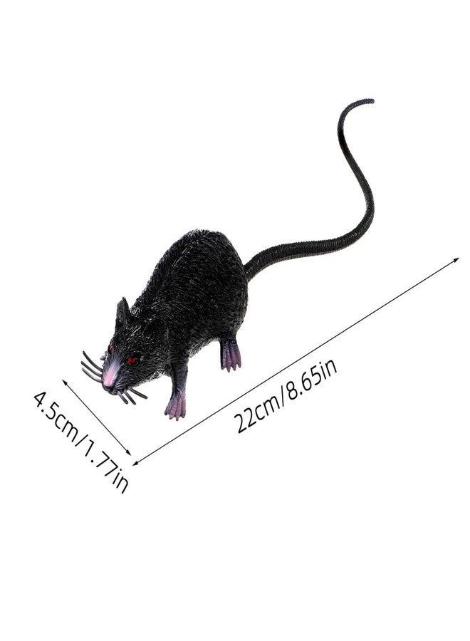 IMIKEYA Plastic Fake Rats: 2 Pcs Realistic Mouse Toys Lifelike Rubber Rats Fake Mouse Rubber Mouses Prank Mice Spooky Realistic Rat Tricks Toy Rat Pranks Props for Halloween Party Supplies - Image 3